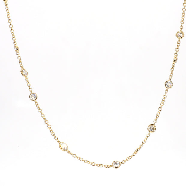 Diamond Station Necklace