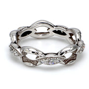 Buckle Diamond Fashion Ring