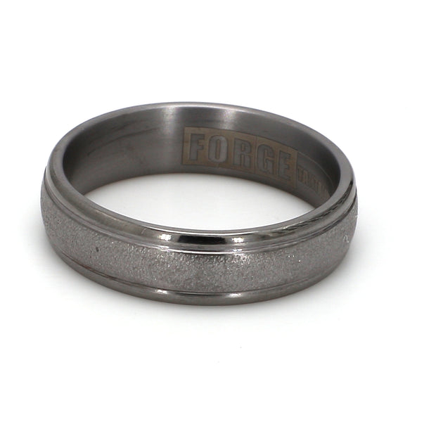 Comfort-Fit Wirebrush Plain Metal Band