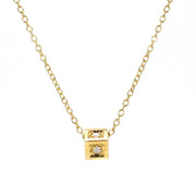 Cube Diamond Necklace