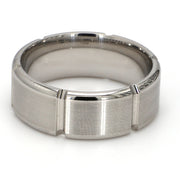 Cobalt White Metal Gent's Band by Ritani