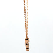 Signet-V Diamond Necklace
