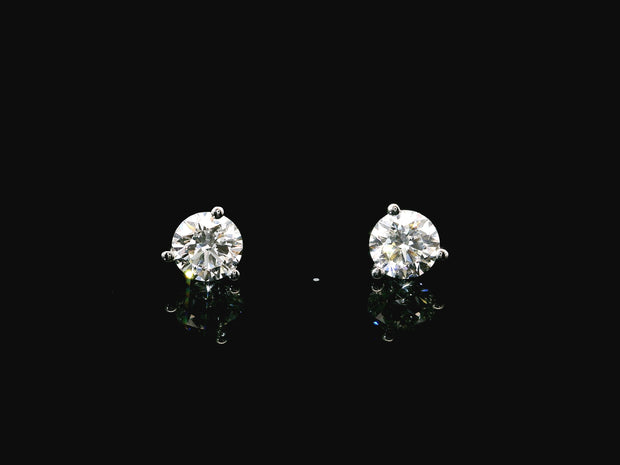 Platinum Lab-Grown Diamond Martini Studs 1.40CTW