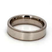 Comfort-Fit Matte Plain Metal Band