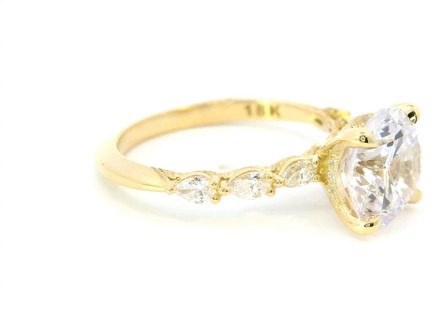 Tacori Sculpted Crescent Engagement Ring