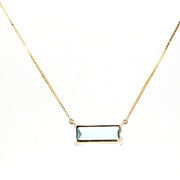 Sky-Blue Topaz Necklace