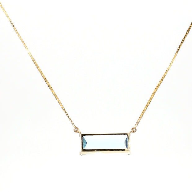 Sky-Blue Topaz Necklace