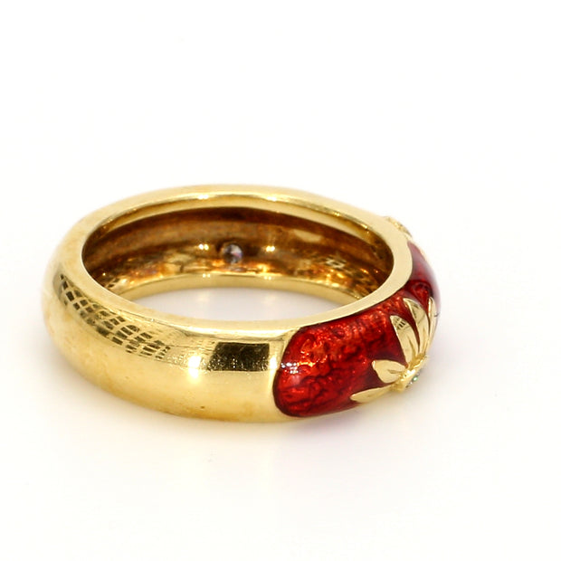 Floral Diamond Fashion Ring