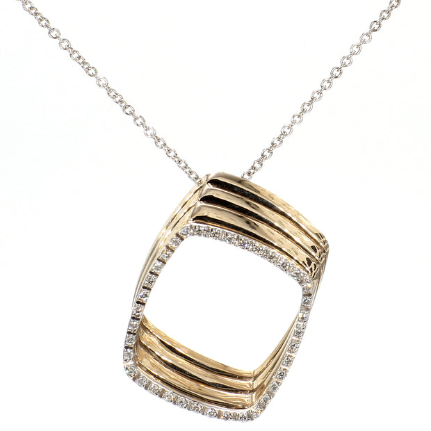 Quad Shadow Box Diamond Necklace