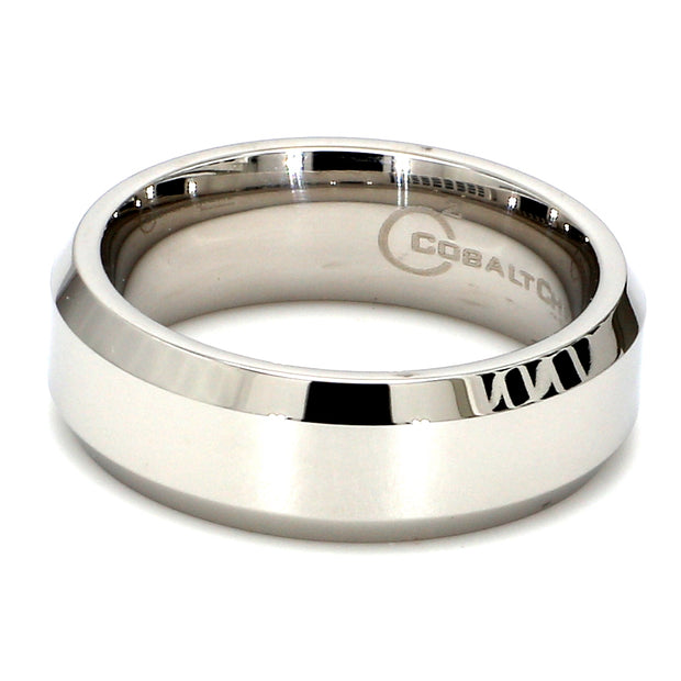 Comfort-Fit Polished Plain Metal Band