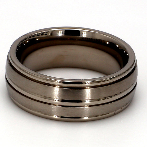 Comfort-Fit Mixed Plain Metal Band