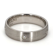 Cobalt White Diamond Gent's Band by Ritani