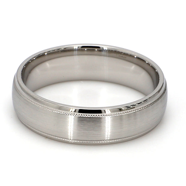 Cobalt White Metal Gent's Band by Ritani