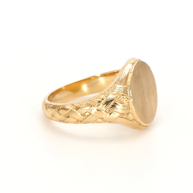 Signet Metal Fashion Ring
