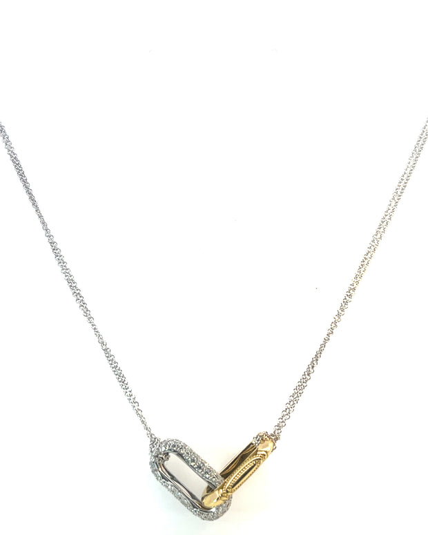 TACORI Crescent Eclipse Double Link Diamond Pendant