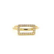 Geometric Diamond Ring