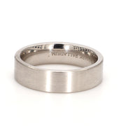 Comfort-Fit Matte Plain Metal Band