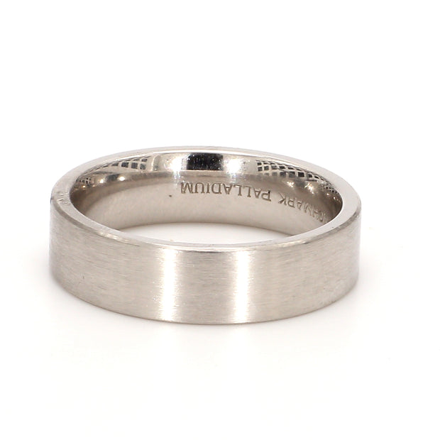 Comfort-Fit Matte Plain Metal Band