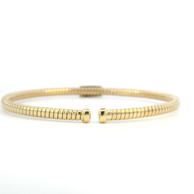 Flexible Gold & Diamond Pave Bracelet