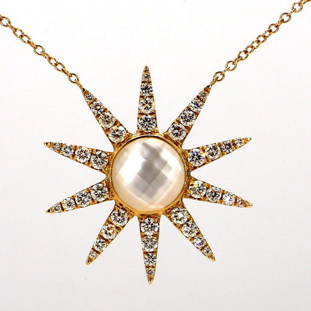 Sunburst Diamond Necklace