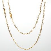 Keshi Handtwisted Wire Pearl Necklace