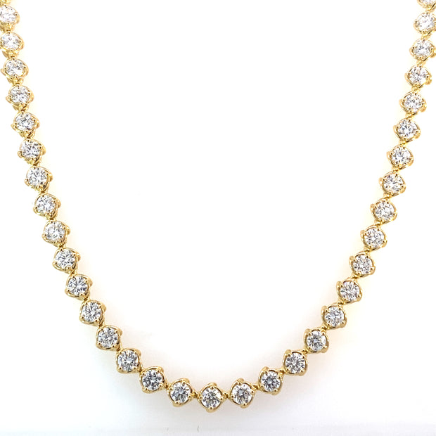 Eternity Bezel Diamond Necklace