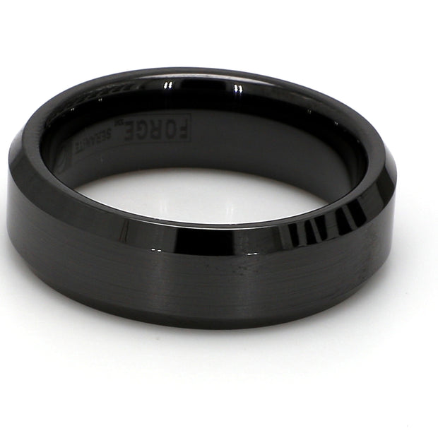Comfort-Fit Polished Plain Metal Band