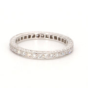 4-Prong Carved Eternity Band