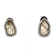 Diamond-Slice Diamond Earrings
