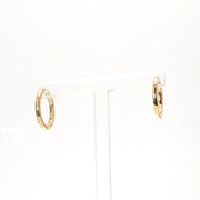 14K Huggie Hoop Earrings
