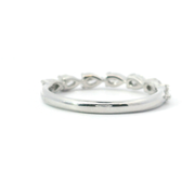 Pear-Shape Seven-Stone Band