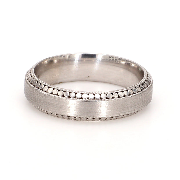 Tubetto Textured Plain Metal Band