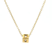 Cube Diamond Necklace
