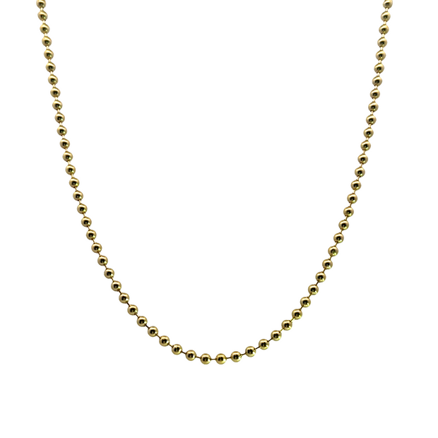 14K Yellow Gold Bead Chain