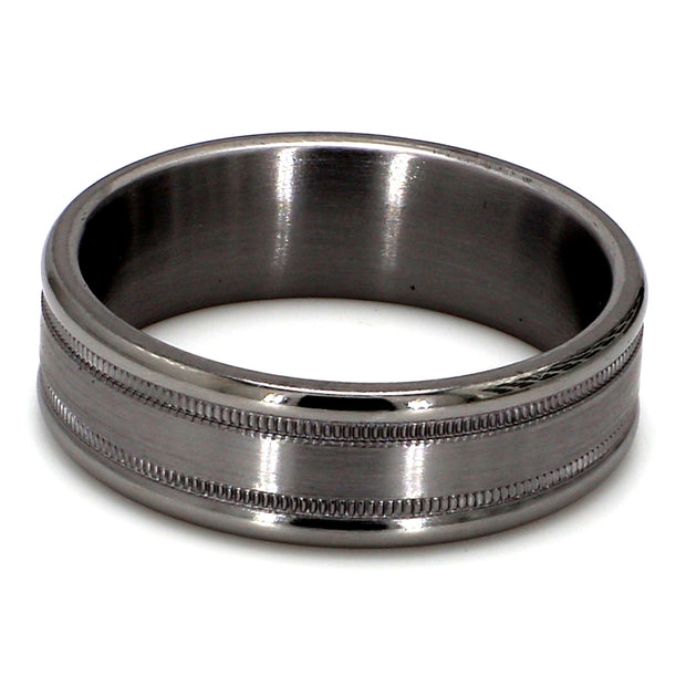 Comfort-Fit Plain Metal Band