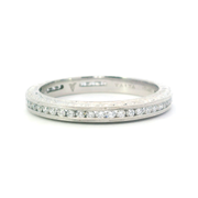 Channel-Set Engraving Eternity Band