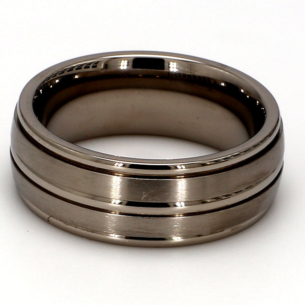 Comfort-Fit Mixed Plain Metal Band
