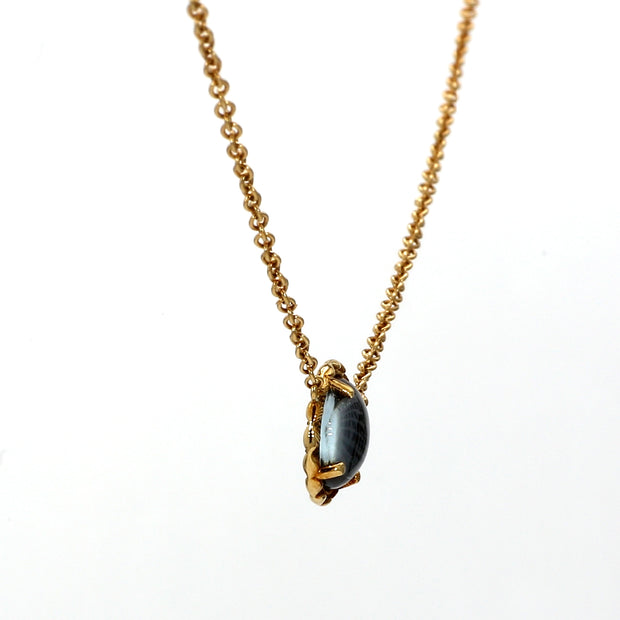 Sky Blue Hematite Gemstone Necklace