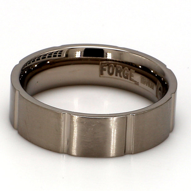 Comfort-Fit/Grooved Mixed Plain Metal Band