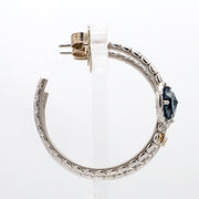 TACORI Blue Topaz Hoop Earrings