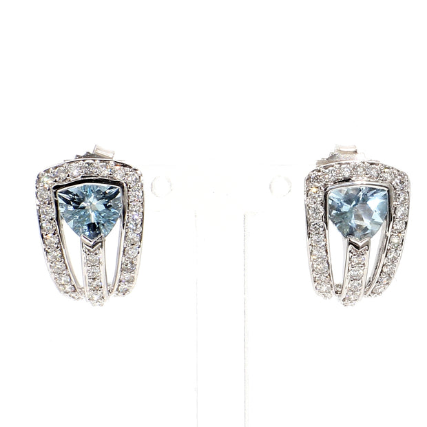 Aquamarine Gemstone Earrings