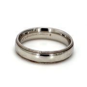 Milgrain Polished Plain Metal Band