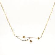 Modern Asymmetrical Diamond Necklace