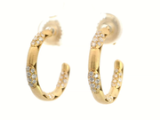 TACORI Crescent Eclipse Diamond Hoop Earrings