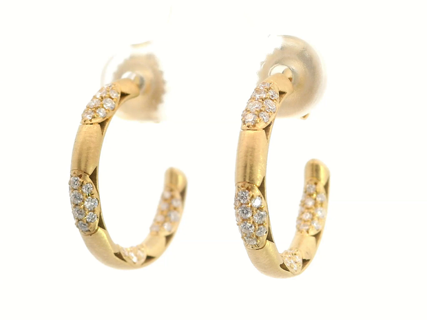TACORI Crescent Eclipse Diamond Hoop Earrings