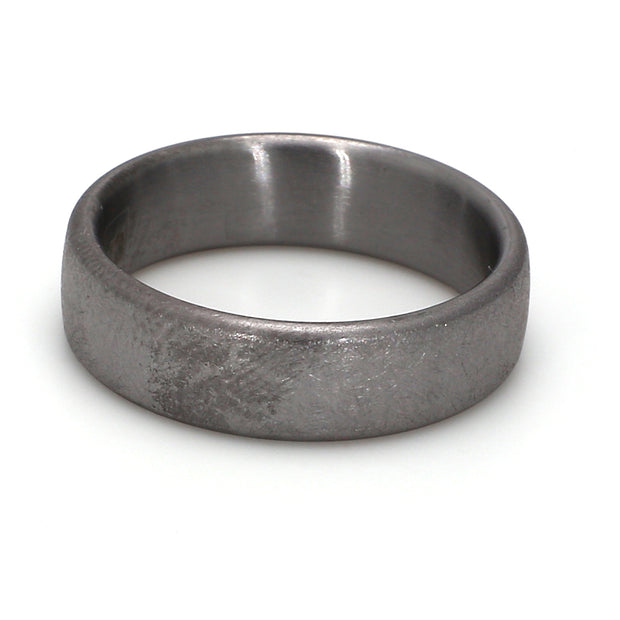 Comfort-Fit Wirebrush Plain Metal Band