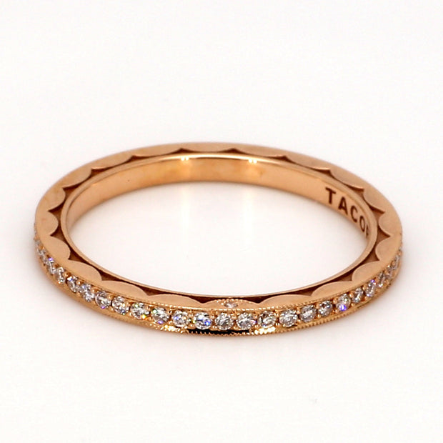 TACORI Sculpted Crescent 4-Prong Side Detail Eternity Band