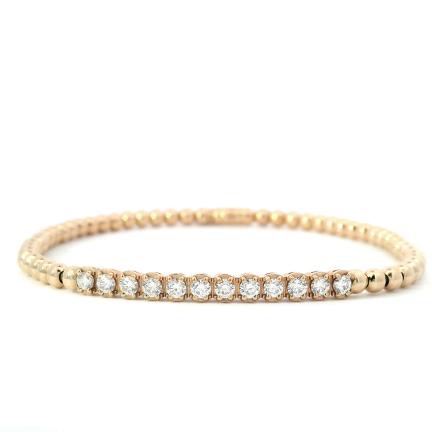 Gold & Diamond Stretch Bracelet