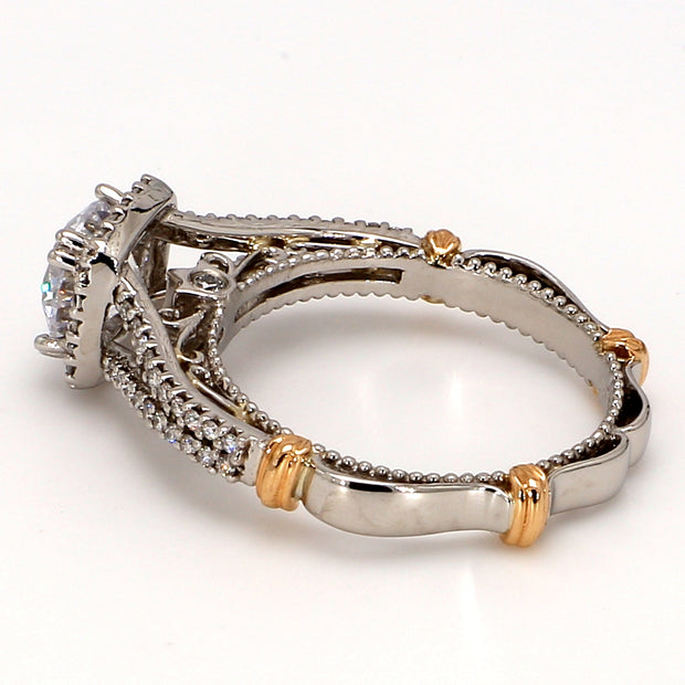 Platinum Halo Engagement Ring by Verragio