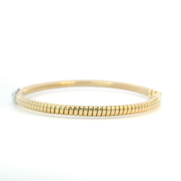 Flexible Gold & Diamond Pave Bracelet